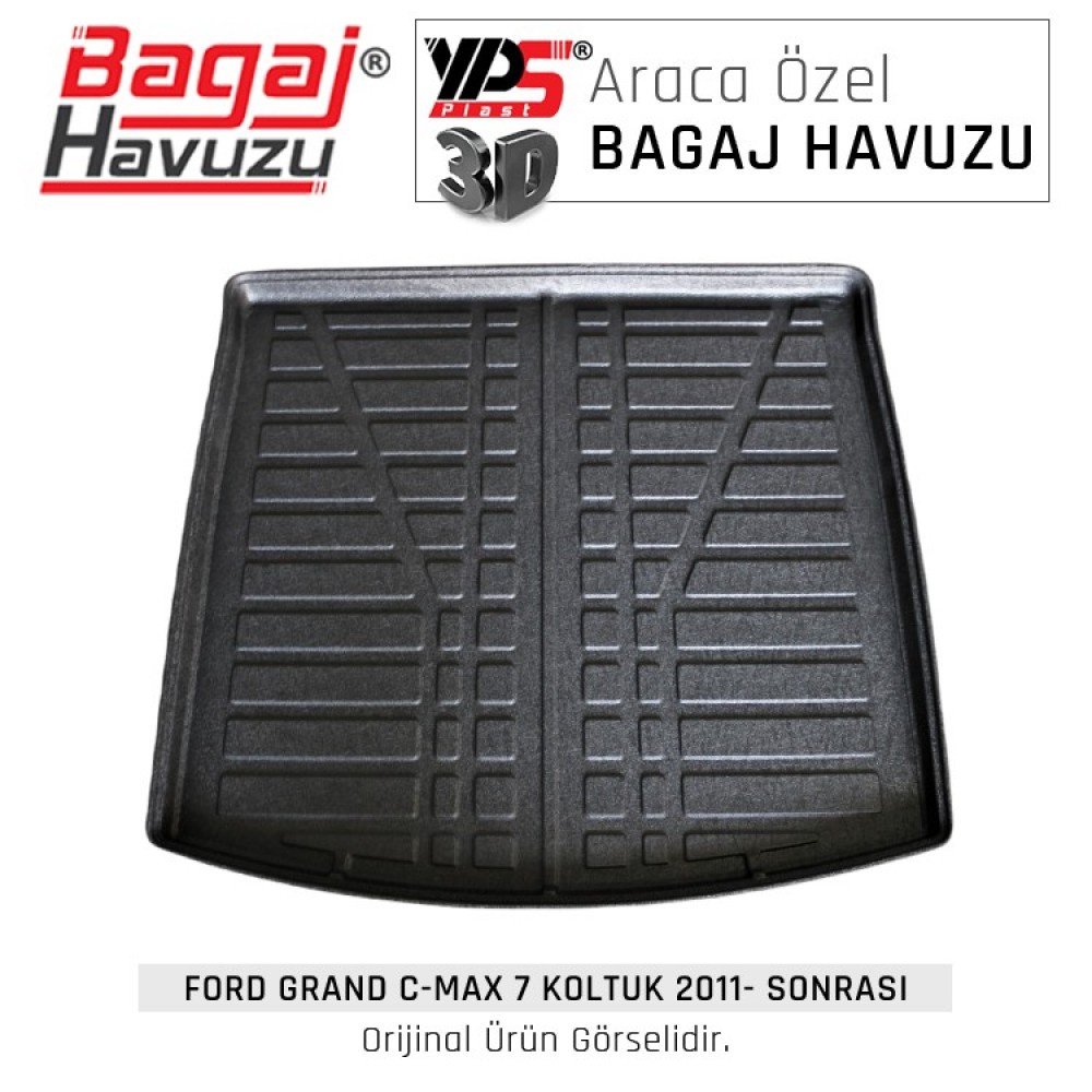 Grand C-Max 7 Koltuk 2011 - Sonrası Lüks Bagaj Havuzu Grand C-Max 7 Koltuk 2011 - Sonrası Lüks Bagaj Havuzu