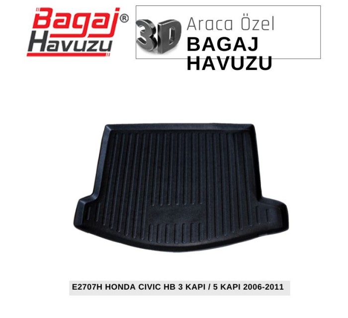 CIVIC (VIII) HB 3 KAPI / 5 KAPI 2006-2011 EKONOMİK SERİ BAGAJ HAVUZU