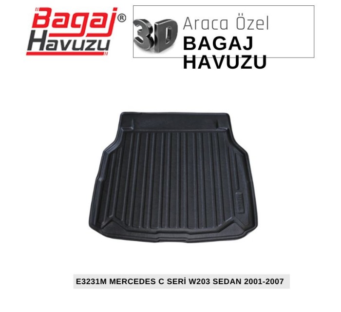 C SERİ (W203) SEDAN 2001-2007 EKONOMİK SERİ BAGAJ HAVUZU