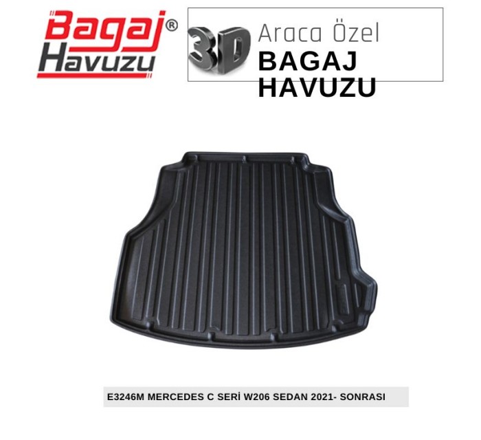 C SERİ (W206) SEDAN 2021+ EKONOMİK SERİ BAGAJ HAVUZU