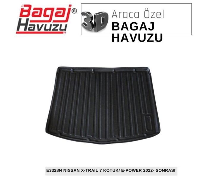 X-TRAIL IV (T33) 7 KOLTUK / E-POWER 2022+ EKONOMİK SERİ BAGAJ HAVUZU