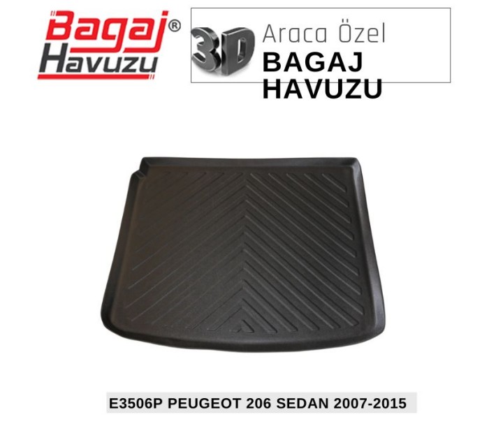 206 SEDAN 2007-2015 EKONOMİK SERİ BAGAJ HAVUZU