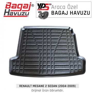 Megane 2 Sedan (2004 - 2009) Yumuşak Bagaj Havuzu