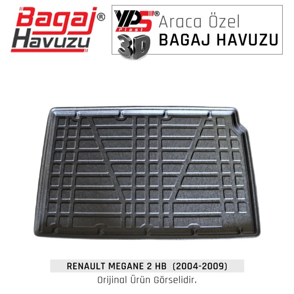 Megane 2 HB (2004 - 2009) Lüks Bagaj Havuzu Megane 2 HB (2004 - 2009) Lüks Bagaj Havuzu