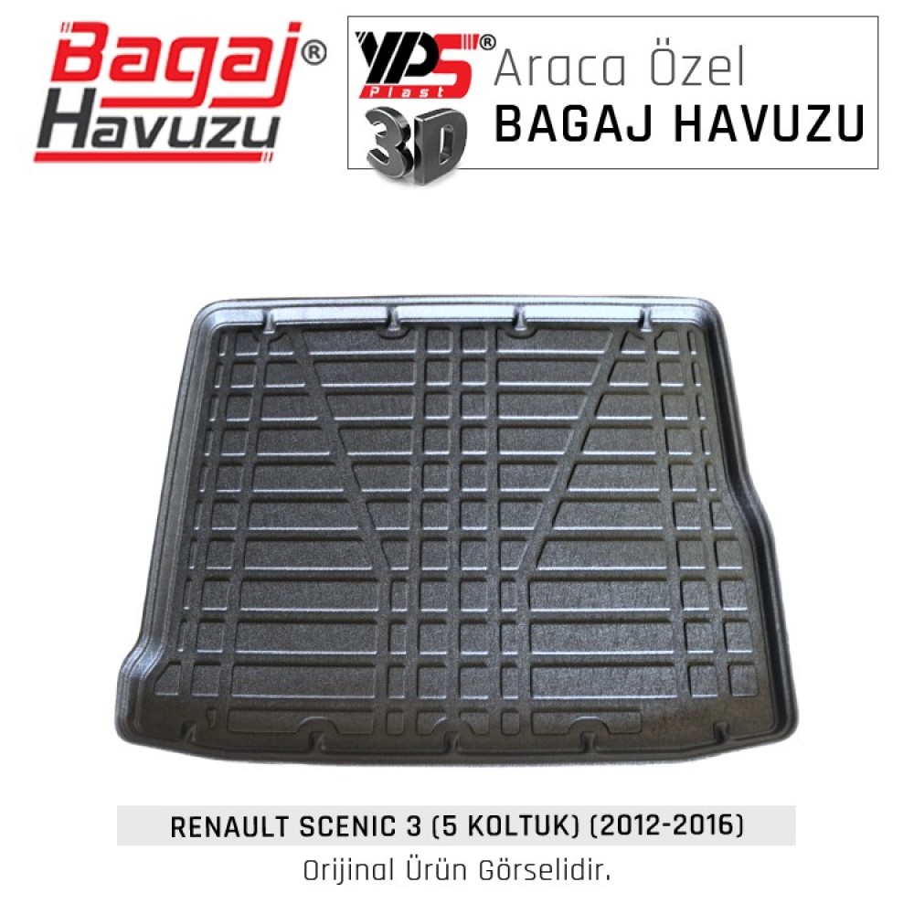 Scenıc 3 (5 Koltuk) (2012 - 2016) Yumuşak Bagaj Havuzu Scenıc 3 (5 Koltuk) (2012 - 2016) Yumuşak Bagaj Havuzu