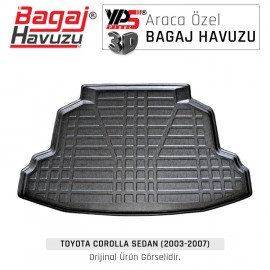 Corolla Sedan (2003 - 2007) Yumuşak Bagaj Havuzu Corolla Sedan (2003 - 2007) Yumuşak Bagaj Havuzu