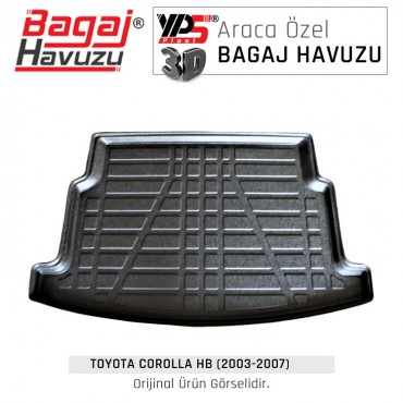 Corolla HB (2003 - 2007) Yumuşak Bagaj Havuzu