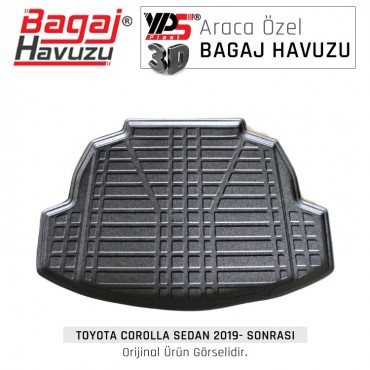 Corolla Sedan 2019 - Sonrası Yumuşak Bagaj Havuzu